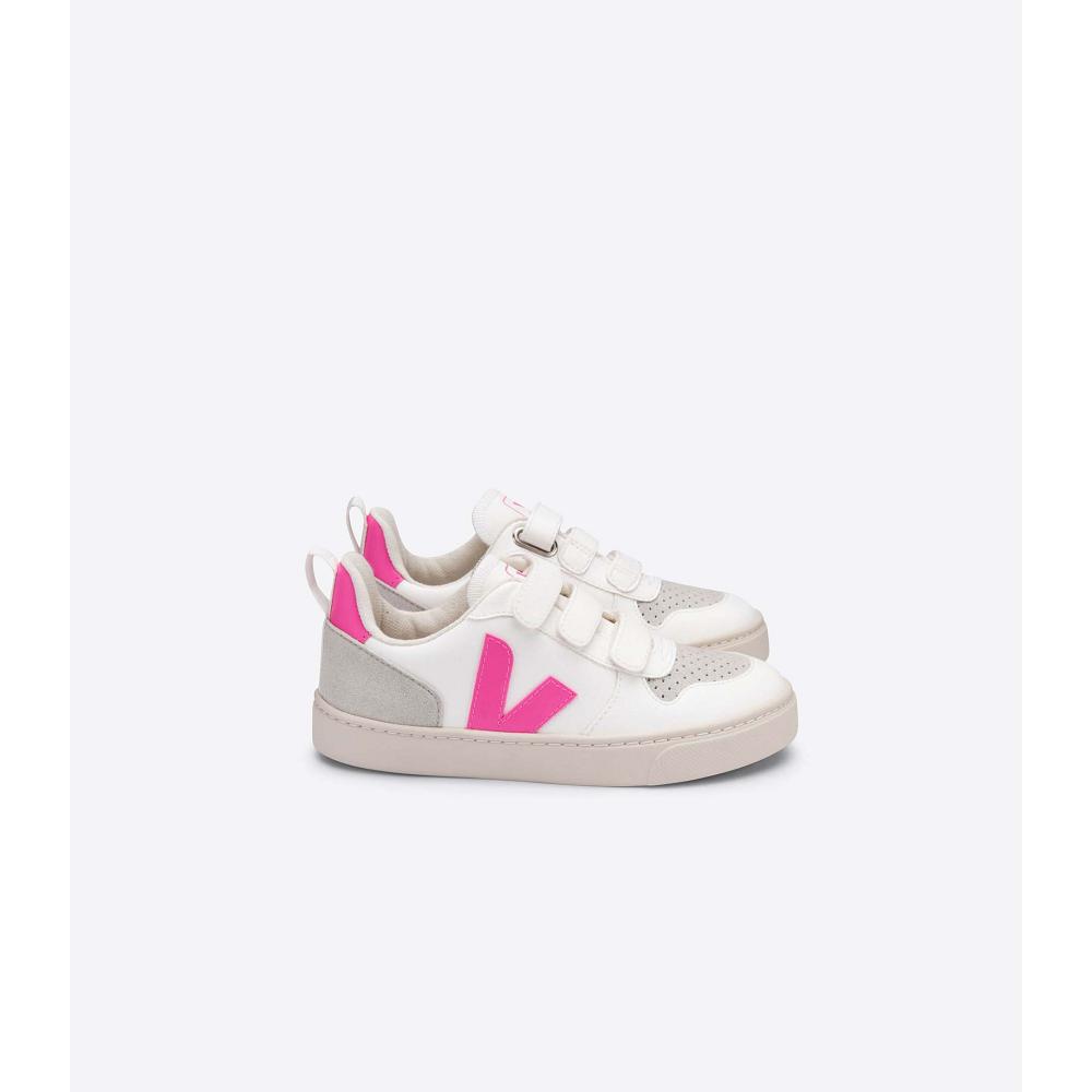 παπουτσια παιδικα Veja V-10 CWL White/Pink | GR 786UZG